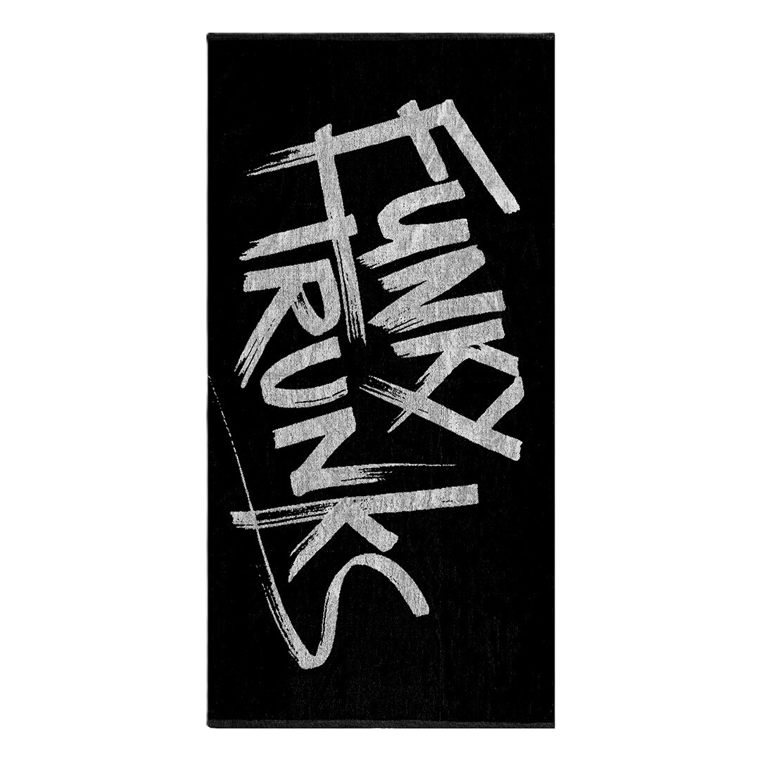 Хлопковое полотенце FUNKY TRUNKS Tagged Black
