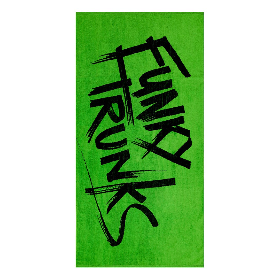 Хлопковое полотенце FUNKY TRUNKS Tagged Green (2)