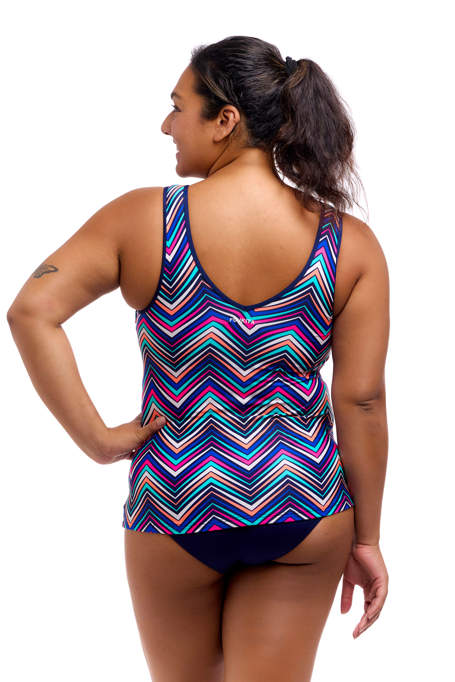 Купальник FUNKITA с поддержкой Point Out (Zip Front Tankini Top & Brief)